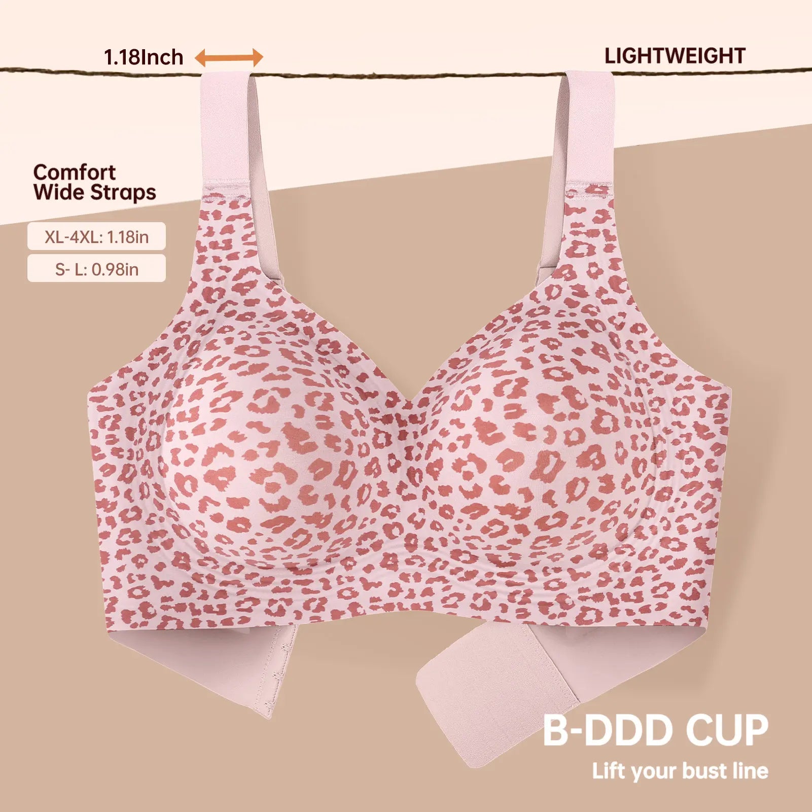 OEAK Women Jelly Bras Wirefree Full Coverage No Underwire Everyday Bras Comfortable Wireless Padded Tshirt Bra